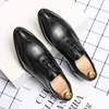 Классические туфли, весенне-осенние мужские остроконечные кожаные банкетные лоферы на шнуровке, повседневные деловые туфли, бесплатная доставка