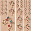 Boucles d'oreilles 6 paire / lot bijoux mode rétro corps humain contour alliage texture figure abstraite contour boucle d'oreille livraison directe Dhtb8