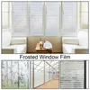 Raamstickers Anti-UV ondoorzichtige statische zelfklevende sticker 3D-kleefglas Privacy Frosted Film