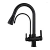 Kitchen Faucets Pl-Out Faucet Solid Brass For Countertop Installation Black Water Filter Sink Drop Delivery Home Garden Showers Accs Dhlvt