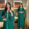 Vêtements ethniques Robe musulmane Robe de ruban de diamant Abaya Dubaï Groupe éthique des femmes marocaines Robes Femenino Kaftan Hijabs Musulmans
