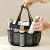 Storage Bags Large Capacity Mesh Shower Bag Portable Toiletry Durable Caddy With Shoulder Strap For Travel Beach Swimming Gym