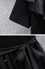 Party Dresses Pearl Luxury Festival Black for Women 2024 Summer Short Sleeve Chic and Elegant Tutu Mesh Female Clothing