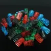 Câbles Ethernet RJ45, 100 pièces/lot, connecteur réseau, têtes en cristal Cat5 couleur Cat5e, câble plaqué or, RJ-45 pièces/lot