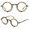 Lunettes de soleil Cadres Designer Marque Niche Lunettes rondes Cadre pour homme Vintage Bronze Hiver 2024 Artisanat Alliage Lunettes Femme