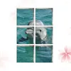 Bath Mats Bathtub Stickers Appliques 3D Dolphin Self- Adhesive Non- Safety Mat Decals Wallpaper For Floor Wall Decoration