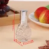 Lagringsflaskor 15 ml mini Clear Glass Spray Parfym Bottle Portable Travel Relable Cosmetics Tom aluminiumhuvud