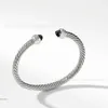 Designer David Yumans Yurma Bracciale gioielli Xx Bracciale aperto con filo intrecciato popolare 2024 Bianco 1: 1 989