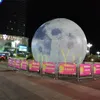 Lune gonflable de planète gonflable de prix usine de lumière LED gonflables de publicité géante pour la décoration extérieure