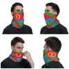 Bandanas erytrea flaga bandana gaiter gaiter wiatrówek twarzowy szalik kobiety mężczyzn pałąk rurka balaklava