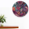 Zegary ścienne sztuka kwiat kreatywny zegar do dekoracji domowej do salonu sypialnia wiszące dzieci