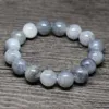 Chain Natural Hetian Blue White Seed Jade Bracelet Lucky Exorcism Evil Soul Evil Guardian Talisman Jade Bracelet Exquisite Jewelry Q240401