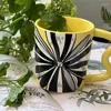 Mugs Creative Vintage Embossed Bow Cup Gift Ceramic Coffee Breakfast Dessert Milk Tea Mug Office Interior Home Decoration