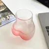 Bicchieri da vino Bicchieri da birra BuShape unici in vetro a forma di Bu rosa Trasparenti Forniture per bere creative Tazza da caffè per sala da pranzo