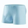 Cuecas masculinas marca cueca masculina calcinha troncos boxer briefs respirável confortável gelo seda jockstrap leve