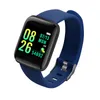 D13 Smart Watch Electronic Sports SmartWatch Fitness Tracker pour Android Smartphone 116 Plus Bracelet Color Screen Bluetooth Rappel Séquence cardiaque Pression artérielle