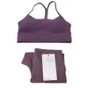 Ensemble de Yoga femmes survêtements vêtements de sport haut de sport soutien-gorge en forme de Y Fitness taille haute LL aligner Leggings ensemble d'entraînement vêtements de sport de course 2 pièces