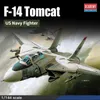 Aircraft Modle Academy 12608 Plastmodell Flygplan 1/144 Skala F-14 TOMCAT US Navy Fighter Model Kits för militär modell Building Hobby DIY YQ240401