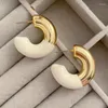 Hoop Earrings Modern Jewelry European And American Design Plastic CCB For Girl Women Party Gifts Ear Accessories Selling