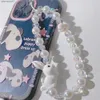 Autres accessoires de mode 2023 Nouvel An Rabbit Cloud Pearl Phone Mobile Chaîne Femme Brotte de poigne