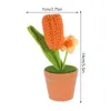 Flores decorativas tulipa vaso de flores decoração do escritório vaso planta retro decorações fio para casa