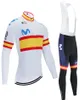 Radtrikot-Set 2020 Pro Team Movistar Winter-Thermo-Fleece-Radsportbekleidung 9D-Gel gepolstertes Trägerhosen-Set Ropa Ciclismo Inviern3907181