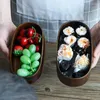 Servies Houten Bento Box Lunch Japanse studenten Volwassenen Servies Sushi Rijstkom Draagbare picknickcontainer