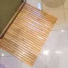 カーペット竹バスマット天然バスルームラグノンスリップと折りたたみ可能な床シャワーバスタブサウナ用