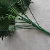 Decorative Flowers 60cm Simulated Large Fan Leaf Indoor Decoration Green Plants Brown Leaves Shooting Props Potted Fake Plant