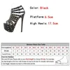 Chaussures habillées 2024 Nouvelle plate-forme d'été High Heels Sandals Femmes Sexy Peep Toe Pumps Fashion Decoration Ladies Party Pole Dance H240409