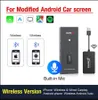 إلكترونيات السيارات الأخرى Carlinkit Wired Wireless Carplay Android Dongle لتعديل SN Car Ariplay Smart Link Drop Automobiles Otiet