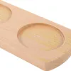 Ensembles de vaisselle Sauce Bouteille Base Salt et porte-poivre Plateau pour gril accessoires de cuisine en bois Décoration décorations de stockage COMPTENDRE