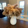 Dekorativa blommor 50-60 cm Pampas Grass Decor Torkat blommor arrangemang vass bukett konstgjorda blomma hem jul boho bröllop bord