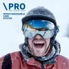 Goggles Ski Goggles Pro 100% UV400 Skydd Anti dimma utbytbara linsskidskidition Glasögon Snowboard Snöglasögon för män Kvinnor Natfire