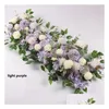 Wedding Decorations 50Cm Artificial Flower Row Acanthosphere Peony Rose Hydrangea Eucalyptus Plant Mix Arch Decorative Decoration Fl Dh85A