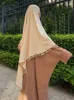 Длинный хиджаб для женщин в стиле Ид Рамадан, женский мусульманский хиджаб с блестками и кисточками, хиджаб, платок, шаль Джеллаба, никаб, молитвенная одежда 240327