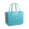 New Rubber Beach Bags EVA with Hole Waterproof Sandproof Durable Open Silicone Tote Bag for Outdoor Beach Pool Sports