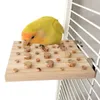 Andere Vogelzubehörteile Papagei Hamster Standbrett Holz Plattform Rack Spielzeug Vögel Ast Sitzstangen Nymphensittich Springen