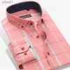 T-shirt da uomo Polo di marca in cotone stampa floreale Camicia elegante da uomo Manica lunga Abbottonatura Slim Fit Uomo Smart Casual Business Forma Camicie Abbigliamento yq240401