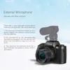 Appareil photo numérique à écran tactile WiFi Saneen 4K pour la photographie et la vidéo avec 64 MP, YouTube Vlogging, Flash, carte SD 32 Go, pare-soleil, batterie 3000 mAh.