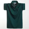 Polos pour hommes 2024 Style d'été Coupe régulière Polo en coton à la mode Classique Demi-Zip Respirant pour hommes 5XL 6XL