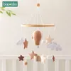 Baby grzechotki zabawki 0-12 miesięcy Born Air Balloon Crib Bell Bell Mobile Toddler Rattles karuzela dla Cots Kids Prezent 240327