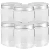 Storage Bottles 6 Pcs Aluminum Lid Mason Jars Glass With Pot Spice Plastic Lids Mini Salad Can Pots