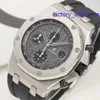 Montre-bracelet AP passionnante Royal Oak Offshore Series Elephant Grey Montre mécanique automatique pour homme 26470ST.OO.A104CR.01