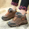 Shoes Winter Kids Hiking Shoes Super Warm Plus Cotton Boy Sneakers Nonslip Leather Waterproof Boots Teenager Trekking Climbing Shoes