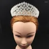 مقاطع الشعر Tiaras و Crowns Hadiyana التصميم الفاخرة لحفل حفلات الزفاف للنساء أنيقة عالية الجودة BC4434 Accessoire Femme