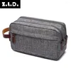 Cosmetic Bags Casual Solid Color Cosmetics Makeup Travel Luggage Small Bag Handbag Men And Women