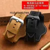 Mens Watch Designer High Quality Strap Thick Genuine Leather Band Wrist for 20mm 22mm 24mm 26mm Brown Black with NB16