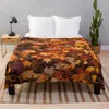 Blankets Fall Foliage In Autumn Brown October Forest Throw Blanket Luxury Thicken Furry