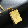 Hänghalsband unika guldpläterade muslimska po ramhalsband islamiska smycken personlighet punk hip hop parti gåvor släpp leverans penda dhiul
